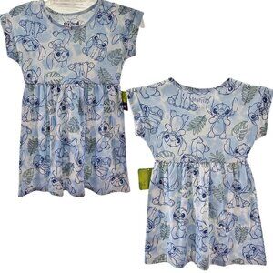 Disney STITCH Girls Short Sleeve Crew Neck Dress – Sizes XS or Small NWT